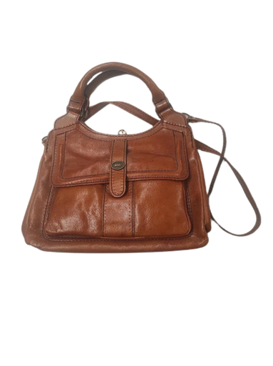 [626] Ruskea vintage käsilaukku